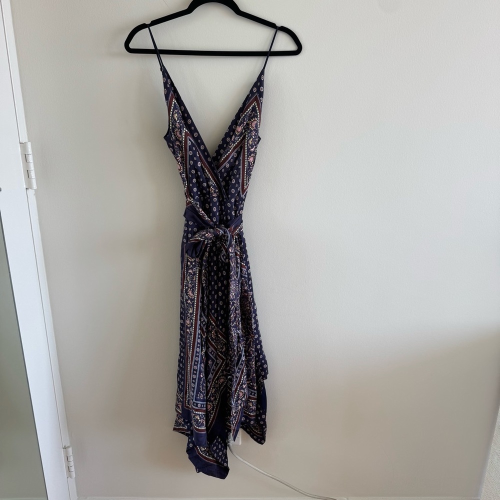 JONATHAN SIMKHAI Scarf Print Wrap Dress - Picture 3 of 13